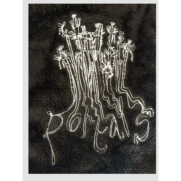 Melanie Martinez Portals Embroidered Fuzzy Backpack Adjustable Straps Gold Zip - Picture 2 of 6